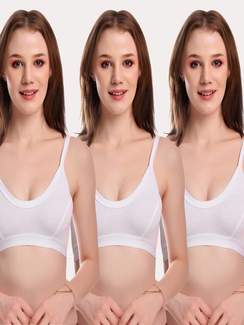 pack of 3 solid bras  - 20611512 - Very Small Image - 1