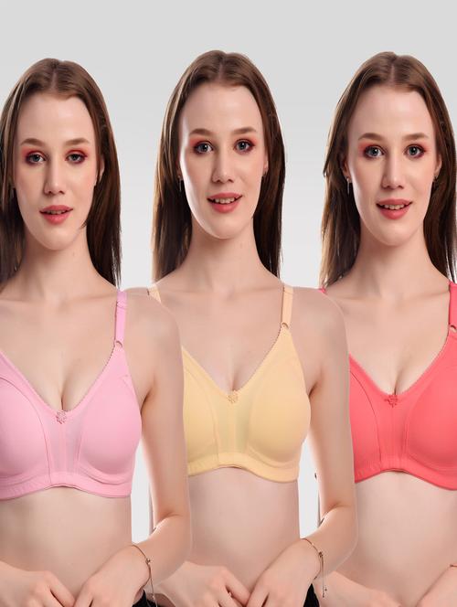 pack of 3 solid bras  - 20611552 - Very Small Image - 1