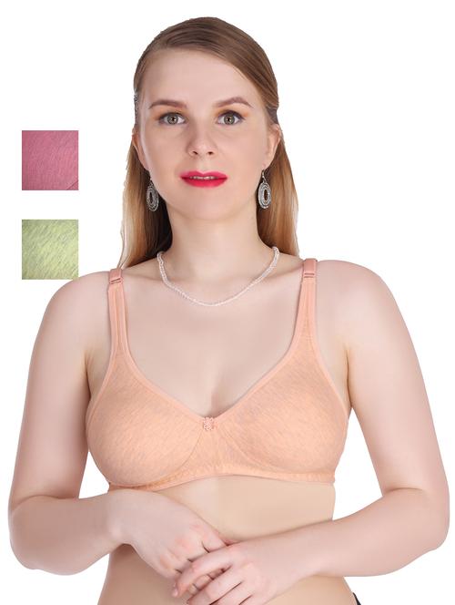 pack of 3 solid bras  - 20611637 - Very Small Image - 1