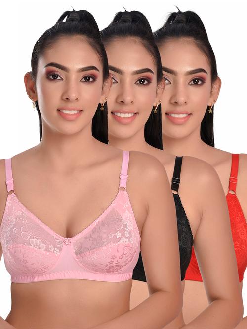 pack of 3 solid bras  - 20611747 - Very Small Image - 1