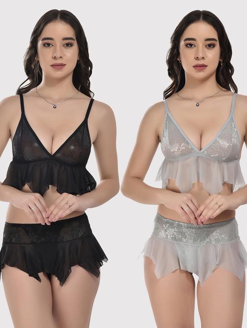 women set of 2 bras and panty  - 20611951 - Very Small Image - 1