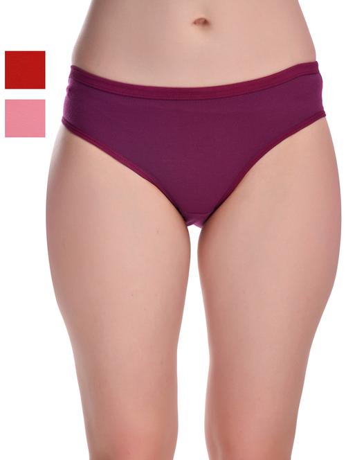 pack of 3 solid hipster panties - 20612164 - Very Small Image - 1