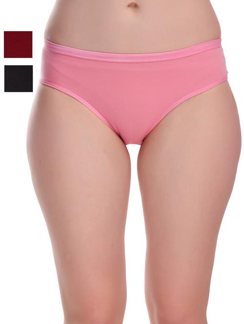 pack of 3 solid hipster panties - 20612166 - Very Small Image - 1