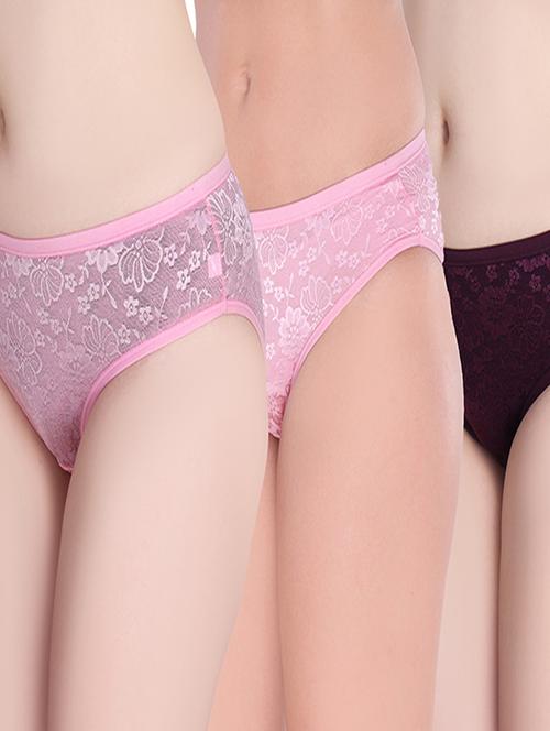 multi colored net hipster panty - 20612244 - Very Small Image - 1