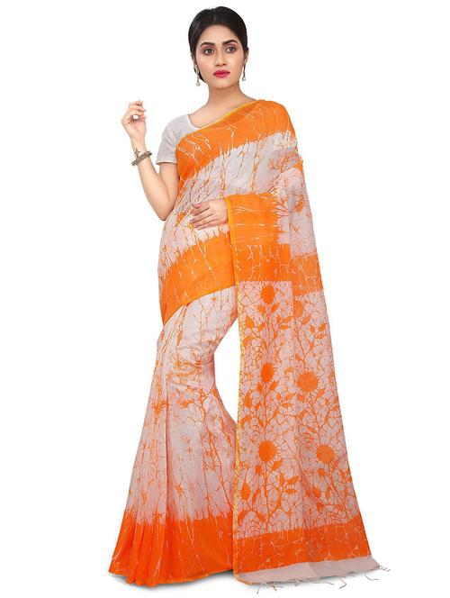 women's printed multi colored saree with blouse - 20613972 - Very Small Image - 1