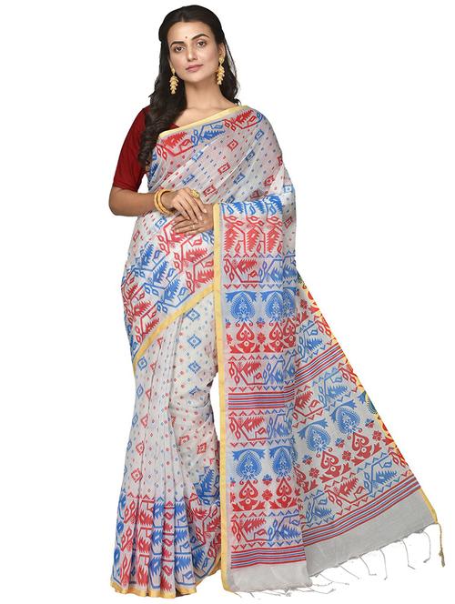 women multi color printed saree with blouse - 20614040 - Very Small Image - 1