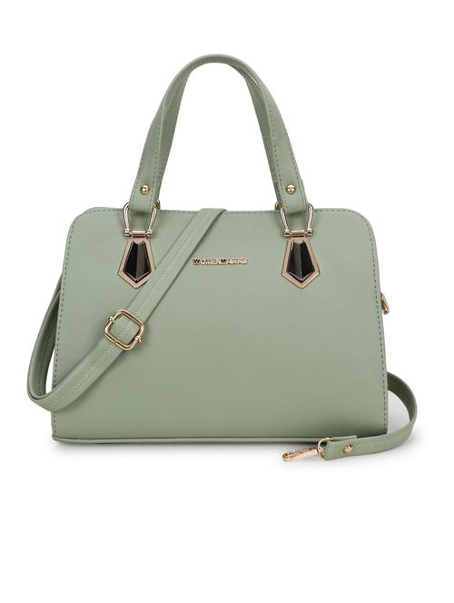 green leatherette (pu) handbag - 20616879 - Very Small Image - 1