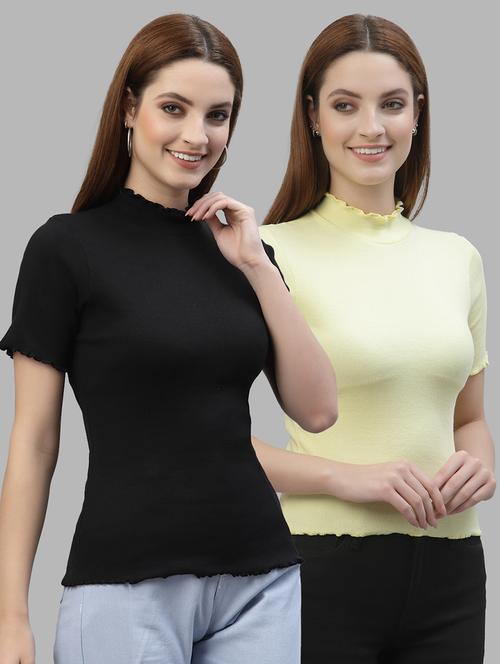 women set of 2 multi coloured casual top - 20617630 - Very Small Image - 1