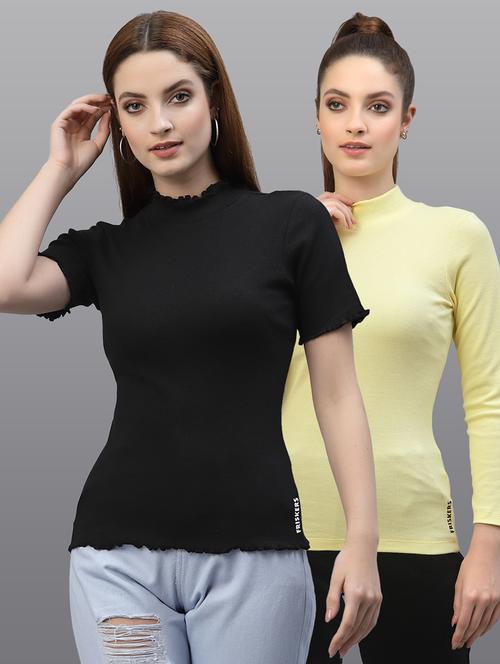 women set of 2 multi coloured casual top - 20617639 - Very Small Image - 1