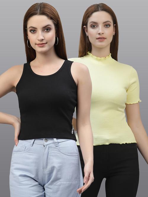 women set of 2 multi coloured casual top - 20617650 - Very Small Image - 1