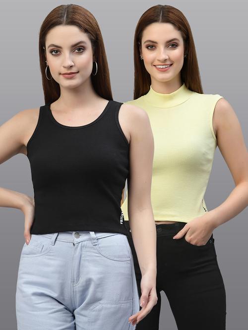 women set of 2 multi coloured casual top - 20617654 - Very Small Image - 1
