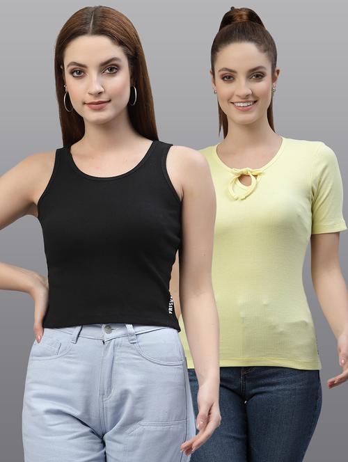 women set of 2 multi coloured casual top - 20617657 - Very Small Image - 1