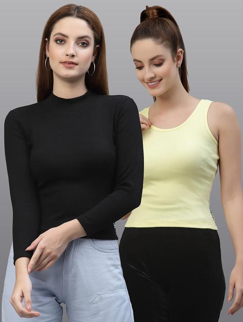 women set of 2 multi coloured casual top - 20617668 - Very Small Image - 1