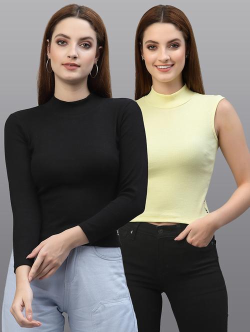women set of 2 multi coloured casual top - 20617673 - Very Small Image - 1