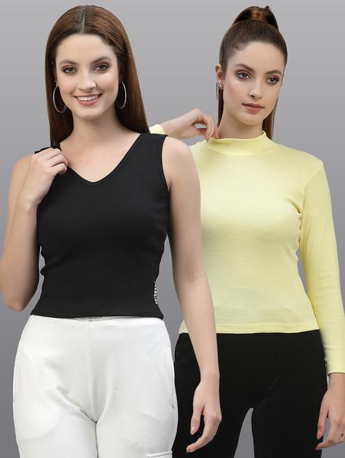 women set of 2 multi coloured casual top - 20617687 - Very Small Image - 1