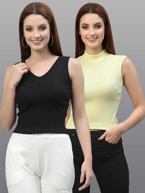 women set of 2 multi coloured casual top - 20617691 - Very Small Image - 1