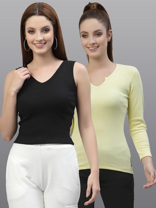 women set of 2 multi coloured casual top - 20617698 - Very Small Image - 1