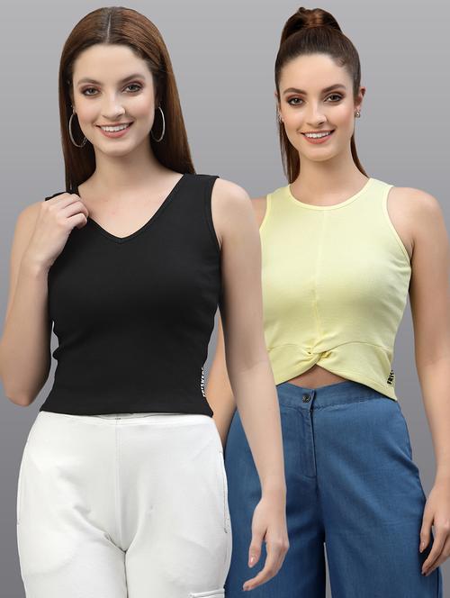 women set of 2 multi coloured casual top - 20617700 - Very Small Image - 1