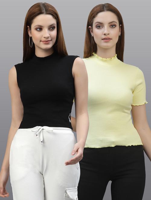 women set of 2 multi coloured casual top - 20617706 - Very Small Image - 1