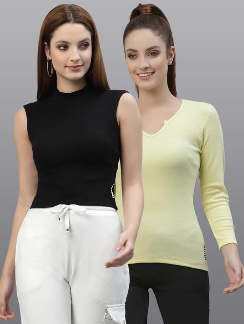women set of 2 multi coloured casual top - 20617714 - Very Small Image - 1