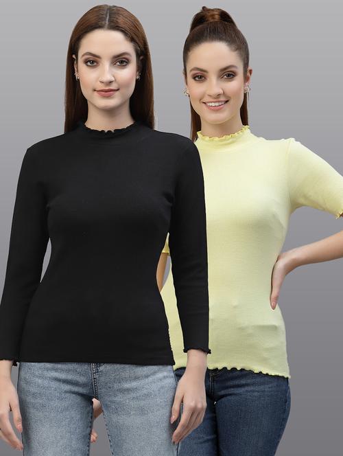 women set of 2 multi coloured casual top - 20617719 - Very Small Image - 1