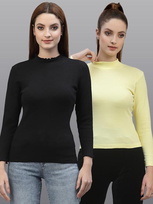 women set of 2 multi coloured casual top - 20617721 - Very Small Image - 1