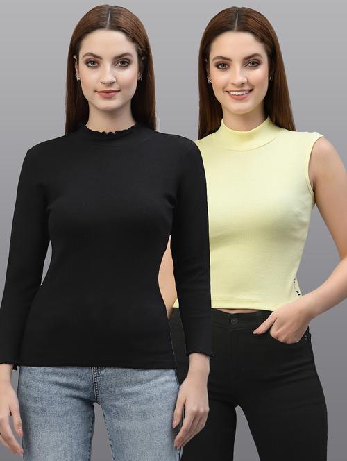 women set of 2 multi coloured casual top - 20617723 - Very Small Image - 1