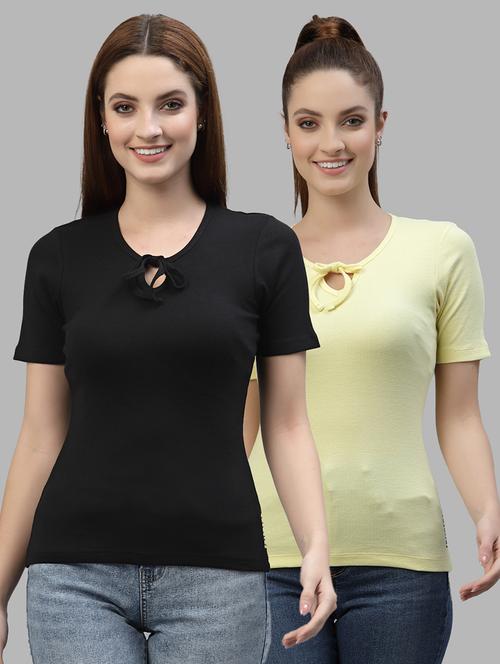 women set of 2 multi coloured casual top - 20617740 - Very Small Image - 1