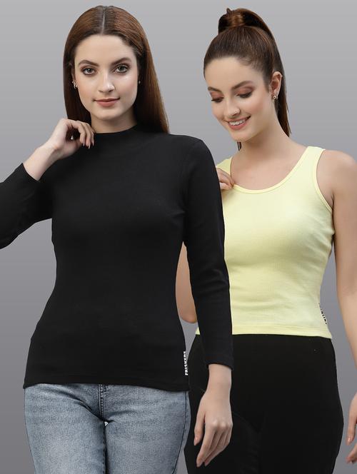 women set of 2 multi coloured casual top - 20617750 - Very Small Image - 1