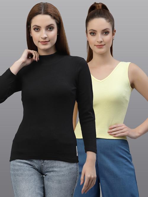 women set of 2 multi coloured casual top - 20617753 - Very Small Image - 1