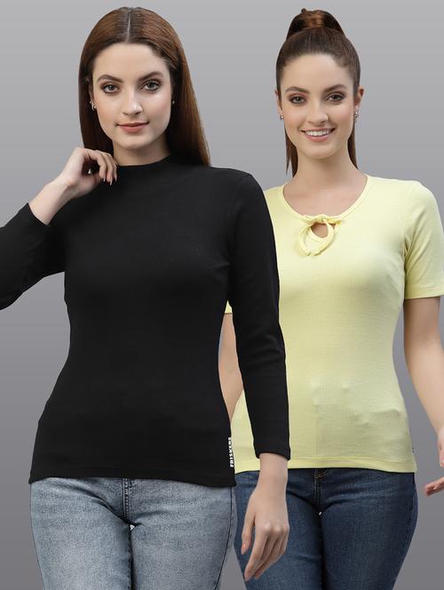 women set of 2 multi coloured casual top - 20617755 - Very Small Image - 1