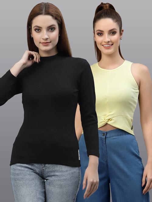 women set of 2 multi coloured casual top - 20617760 - Very Small Image - 1
