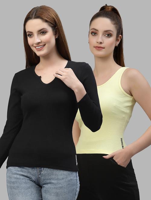women set of 2 multi coloured casual top - 20617764 - Very Small Image - 1