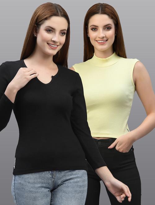 women set of 2 multi coloured casual top - 20617768 - Very Small Image - 1