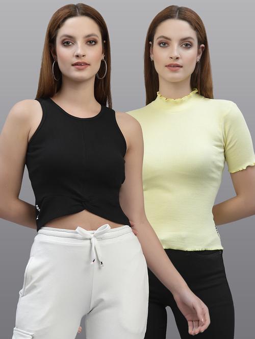 women set of 2 multi coloured casual top - 20617779 - Very Small Image - 1