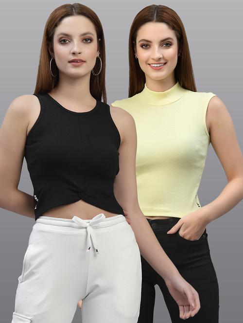 women set of 2 multi coloured casual top - 20617781 - Very Small Image - 1