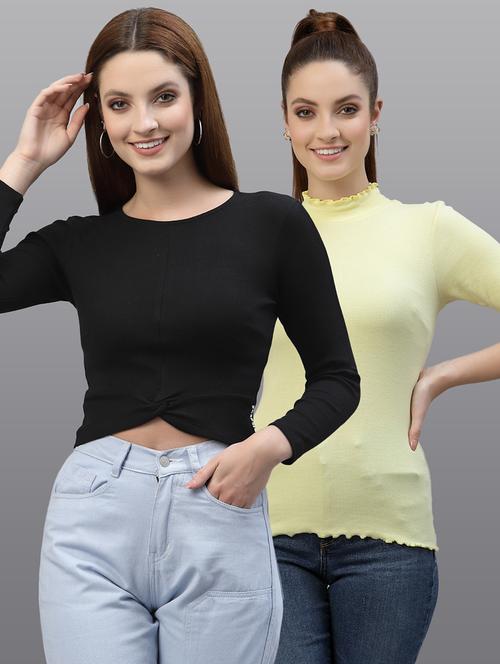 women set of 2 multi coloured casual top - 20617788 - Very Small Image - 1