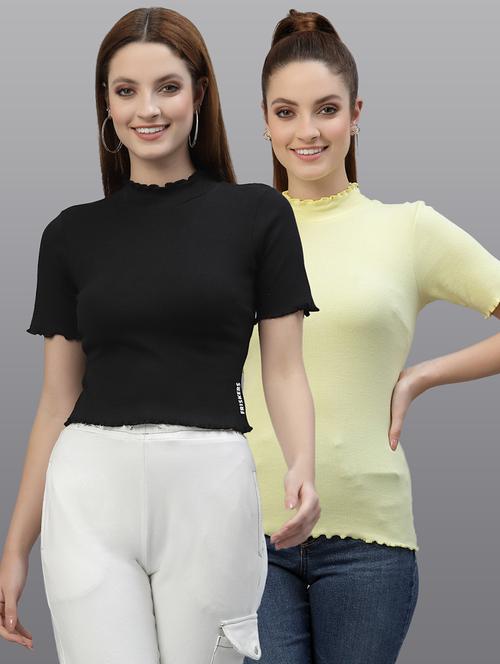 women set of 2 multi coloured casual top - 20617799 - Very Small Image - 1