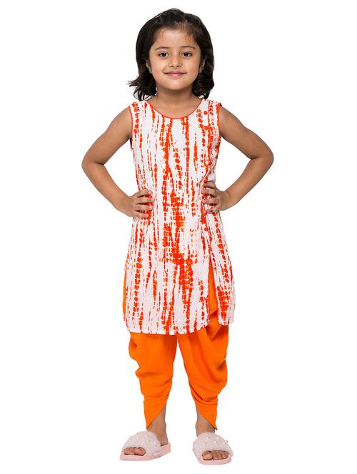girls tie & dye kurta salwar set - 20622698 - Very Small Image - 1