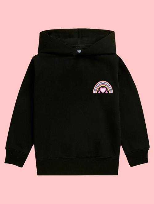black graphic hooded sweatshirt - 20623720 - Very Small Image - 1