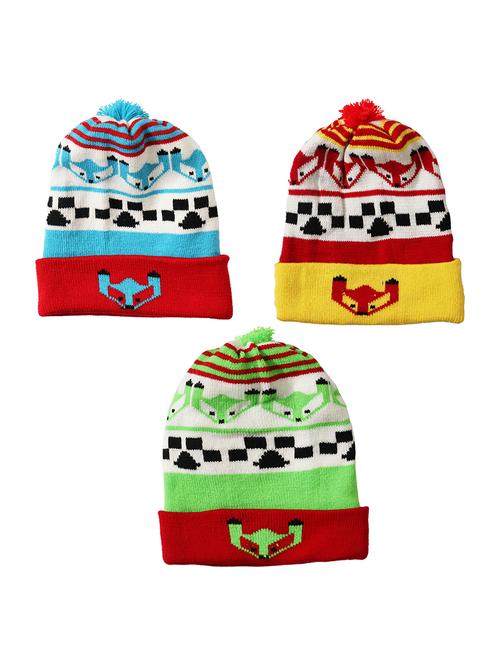 combos pack of multi color self design caps - 20626747 - Very Small Image - 1