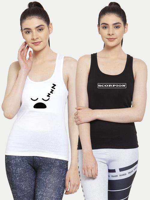 women set of 2 multi coloured tank top - 20627268 - Very Small Image - 1