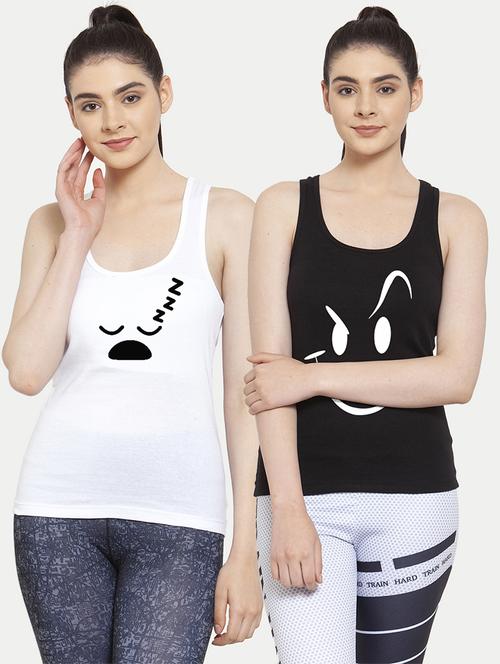women set of 2 multi coloured tank top - 20627273 - Very Small Image - 1