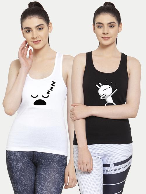 women set of 2 multi coloured tank top - 20627282 - Very Small Image - 1