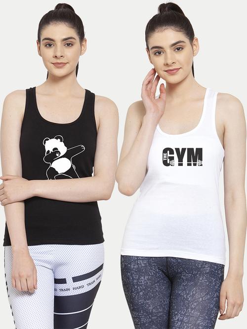 women set of 2 multi coloured tank top - 20627294 - Very Small Image - 1