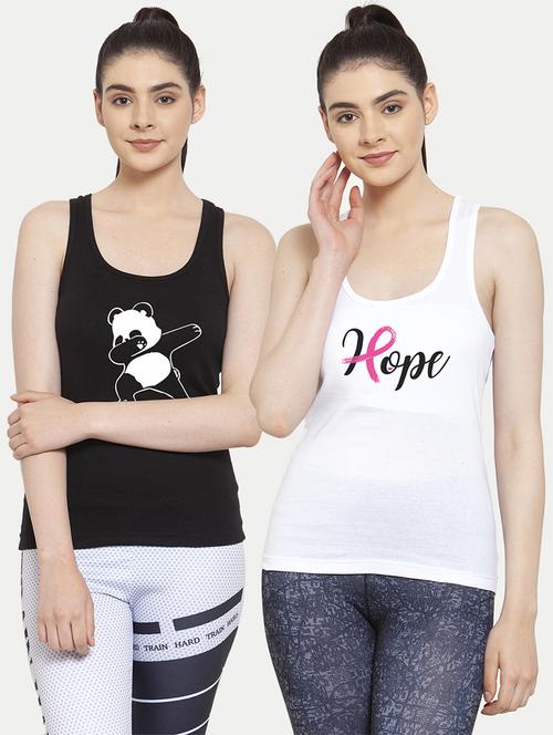 women set of 2 multi coloured tank top - 20627304 - Very Small Image - 1
