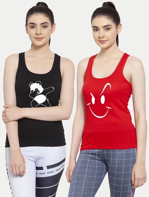 women set of 2 multi coloured tank top - 20627307 - Very Small Image - 1