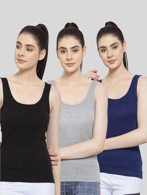 multi colored cotton tank  top - 20627556 - Very Small Image - 1