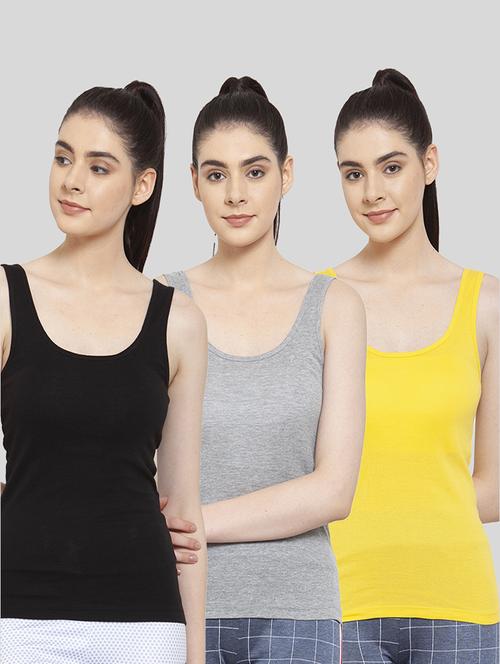 multi colored cotton tank  top - 20627557 - Very Small Image - 1