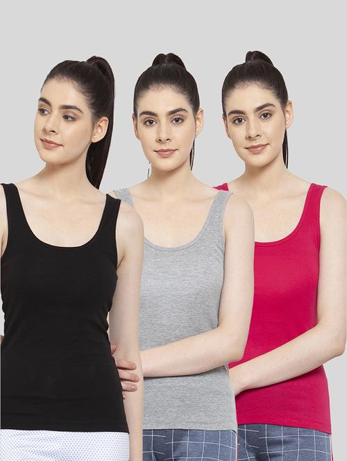 multi colored cotton tank  top - 20627558 - Very Small Image - 1